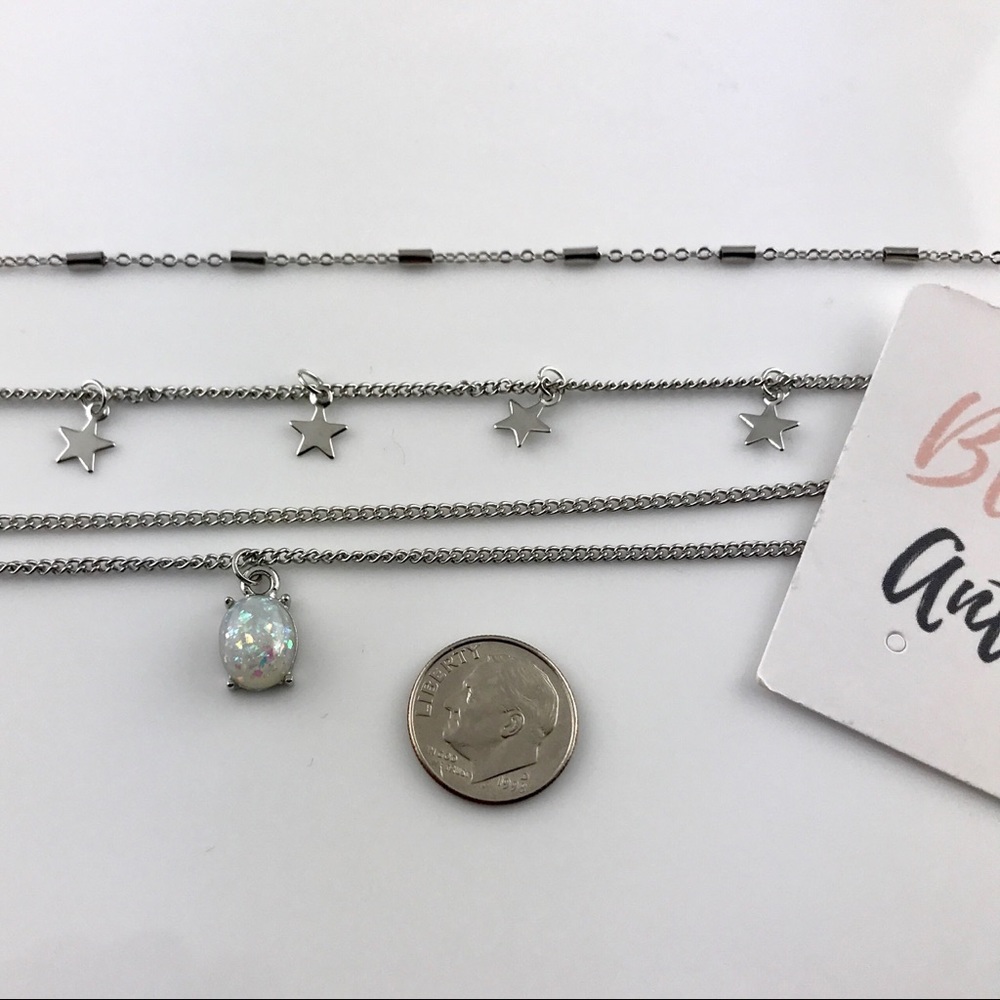 3 for $25⚡️sequin stars faux opal layered choker - Picture 5 of 5